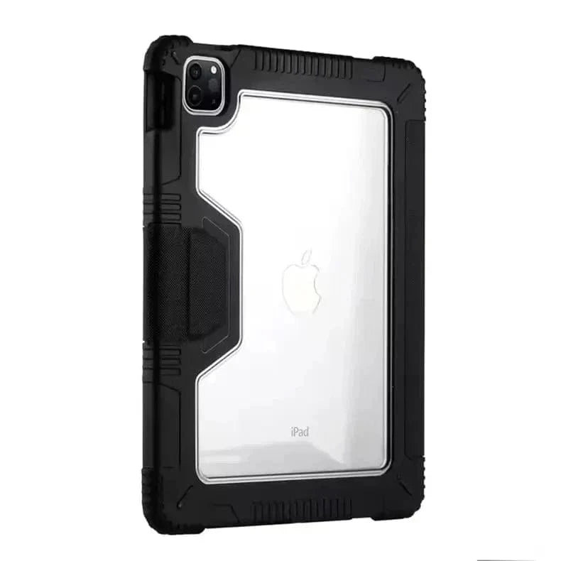 Faux Leather Anti-Slip Rugged TPU Hard PC Cover for iPad Pro 5 M4 (2024) (11-inch) iPad Pro 5 M4 (2024) (11-inch) / Black - Ktusu