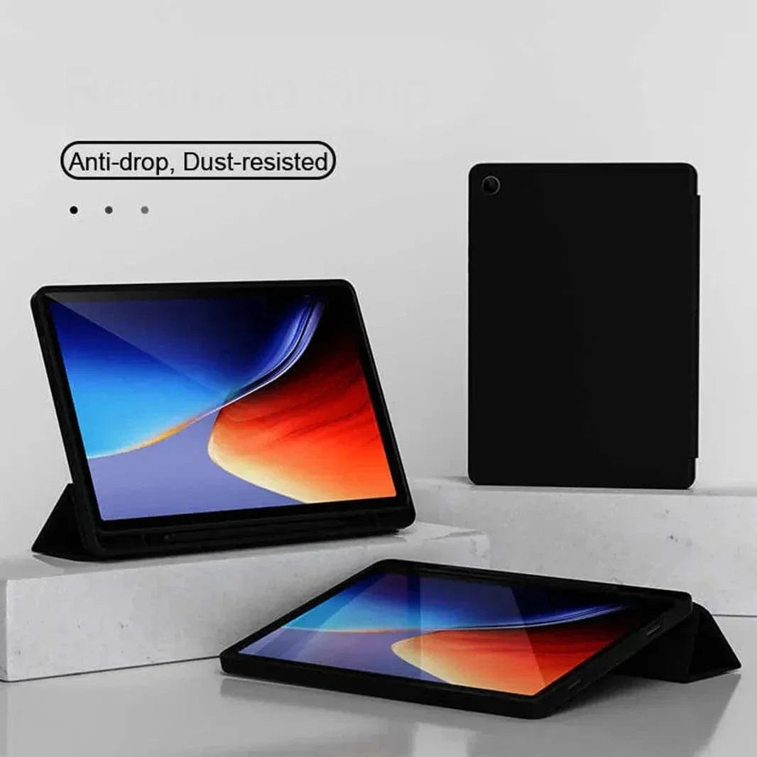 Faux Leather Soft TPU Cover for Samsung Tab S8 Plus | Tab S9 Plus | Tab S9 FE Plus | Tab S10 Plus - Ktusu
