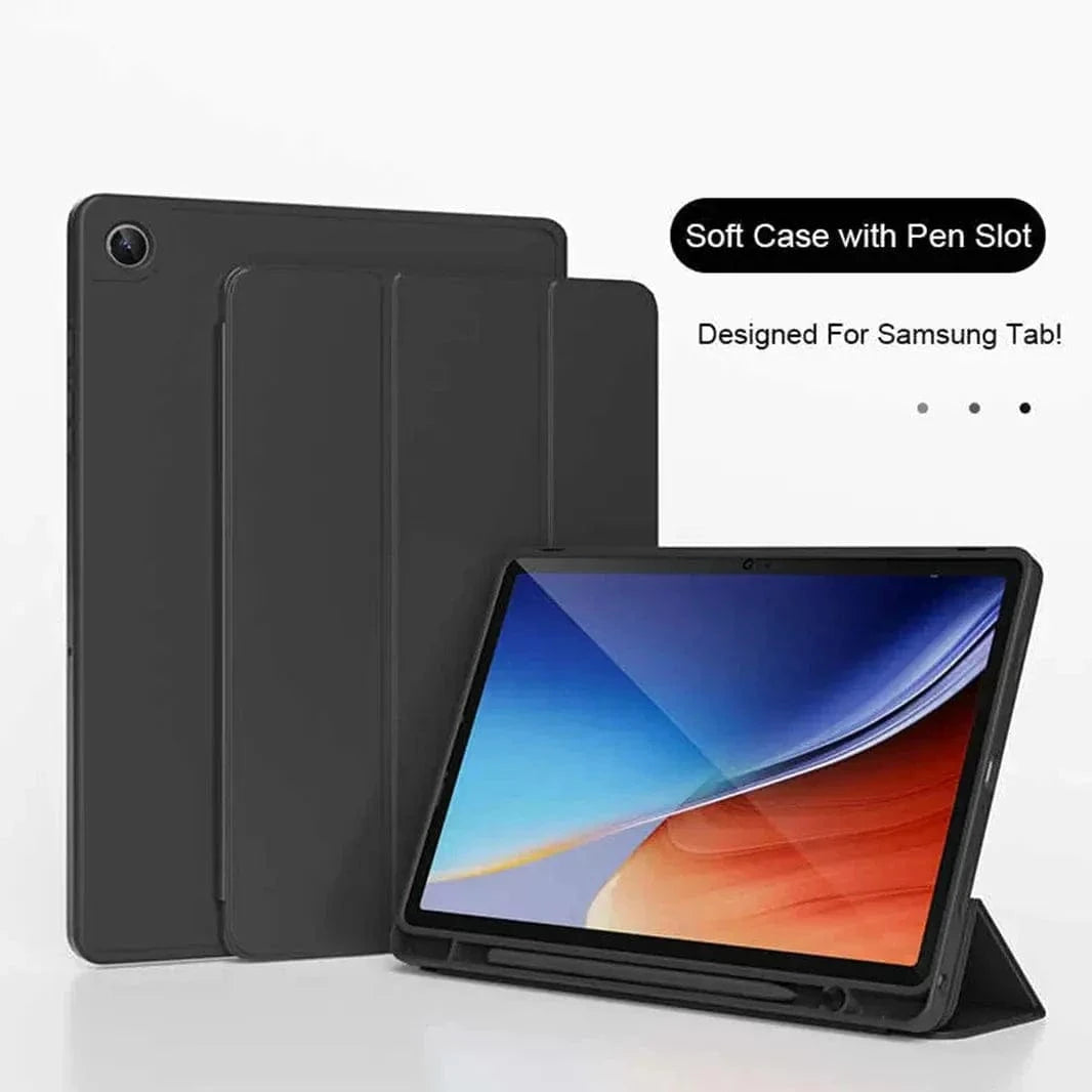 Faux Leather Soft TPU Cover for Samsung Tab S8 Plus | Tab S9 Plus | Tab S9 FE Plus | Tab S10 Plus - Ktusu