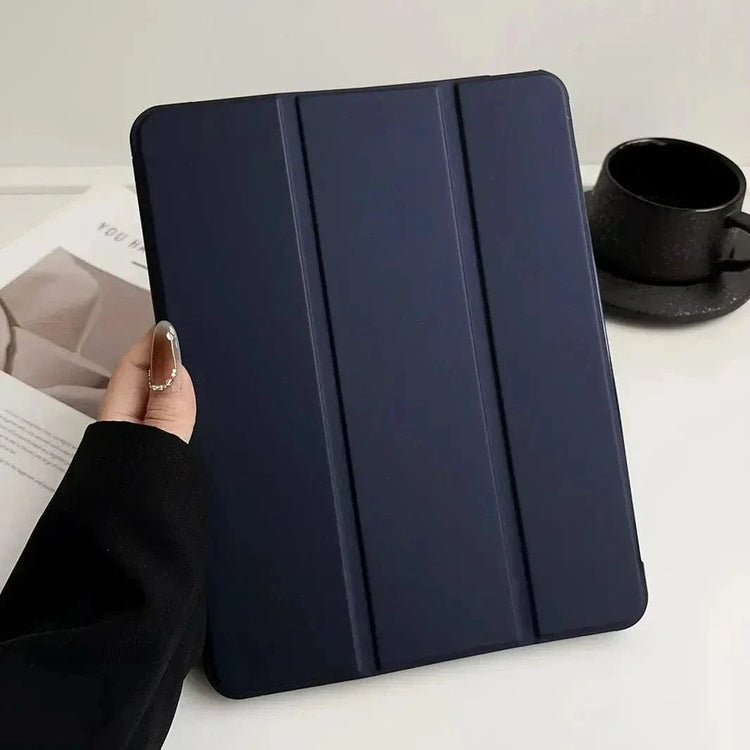Faux Leather Soft TPU Cover for Samsung Tab S8 Plus | Tab S9 Plus | Tab S9 FE Plus | Tab S10 Plus Samsung Tab S8 Plus | Tab S9 Plus | Tab S9 FE Plus | Tab S10 Plus / Black - Ktusu