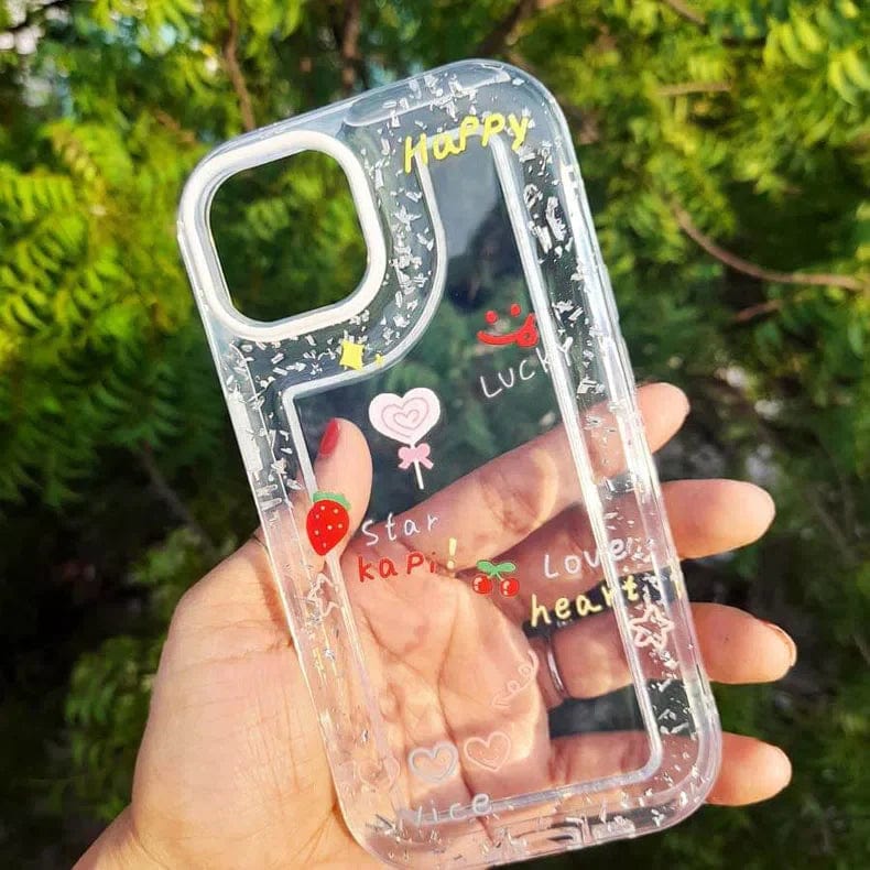 Floral Print Clear Soft Case for iPhone 13 Pro Max - Ktusu