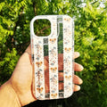 Floral Print Clear Soft Case for iPhone 13 Pro Max iPhone 13 Pro Max / Three Streep Floral - Ktusu
