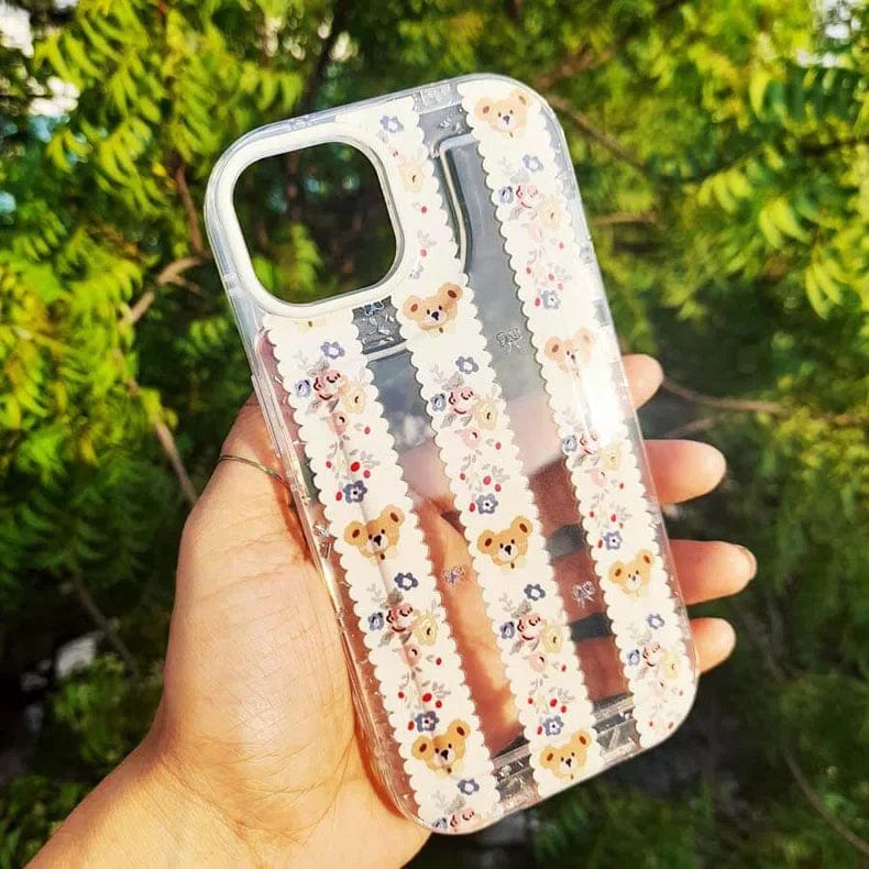 Floral Print Clear Soft Case for iPhone 14 - Ktusu