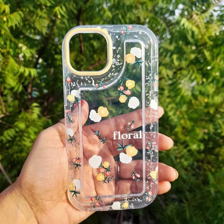 Floral Print Clear Soft Case for iPhone 14 Pro Max iPhone 14 Pro Max / Floral - Ktusu