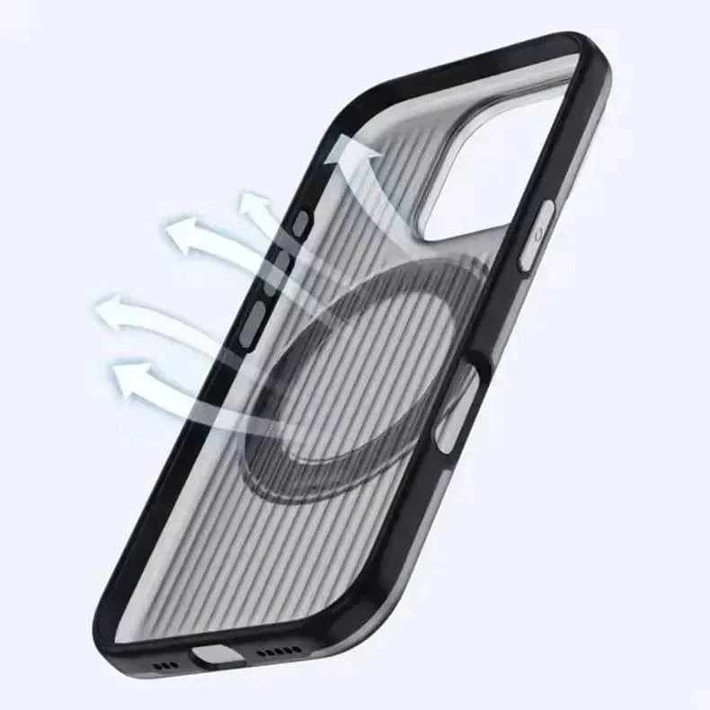 Fluted Texture Magnetic Kickstand Matte Case for iPhone 16 Plus - Ktusu