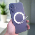 Fluted Texture Magnetic Kickstand Matte Case for iPhone 16 Plus - Ktusu