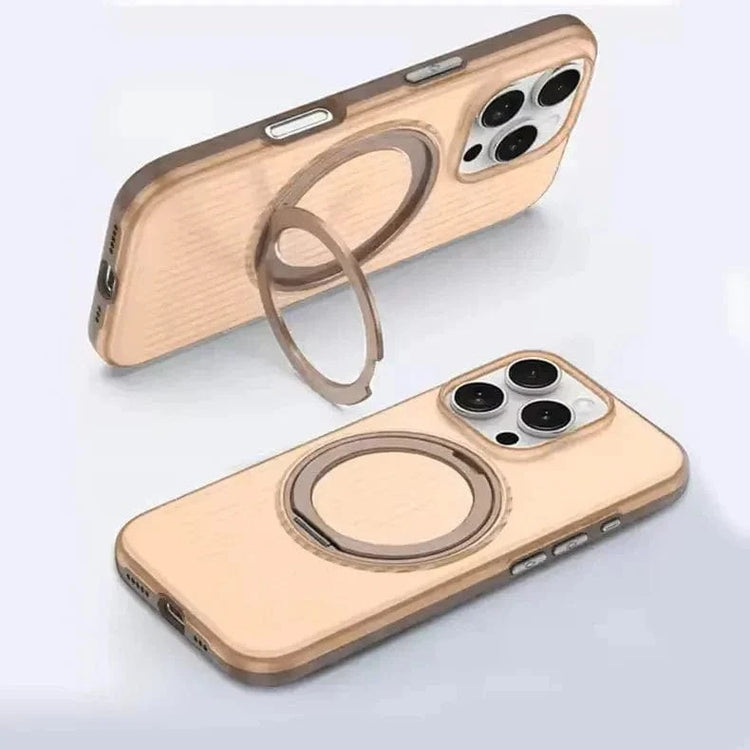 Fluted Texture Magnetic Kickstand Matte Case for iPhone 16 Plus iPhone 16 Plus / Black / with magsafe - Ktusu
