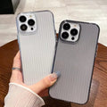 Fluted Texture Magsafe Clear Case for iPhone 15 Pro Max - Ktusu