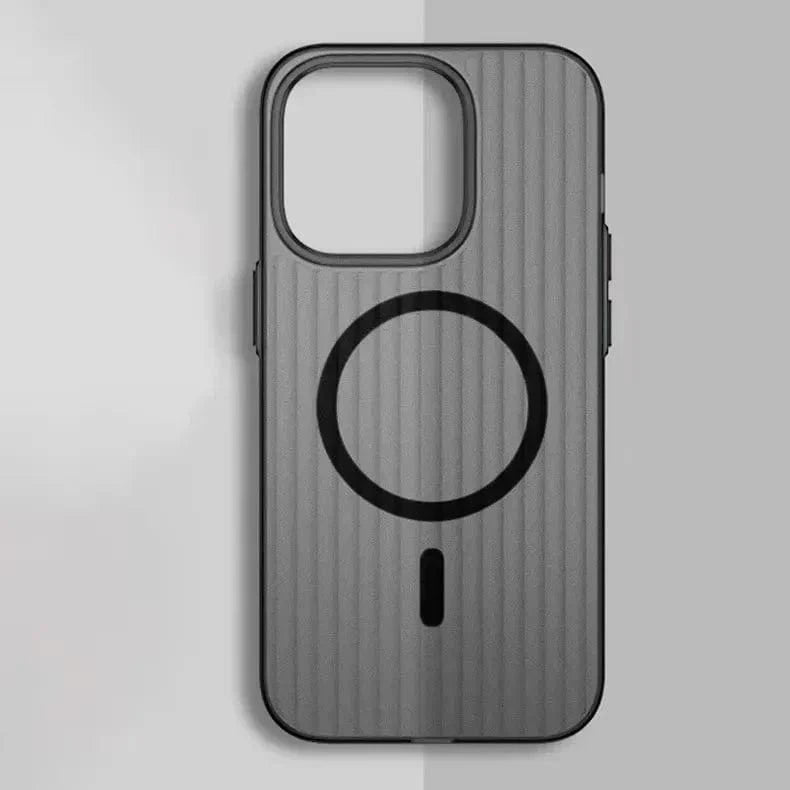 Fluted Texture Magsafe Clear Case for iPhone 15 Pro Max - Ktusu