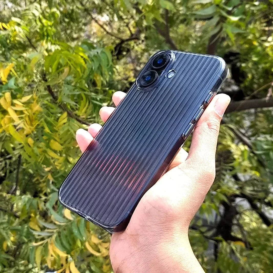 Fluted Texture Magsafe Clear Case for iPhone 16 Plus - Ktusu