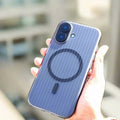 Fluted Texture Magsafe Matte Case for iPhone 16 Plus - Ktusu