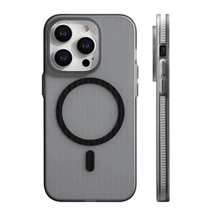 Fluted Texture Magsafe Matte Case for iPhone 16 Plus iPhone 16 Plus / with magsafe / White - Ktusu