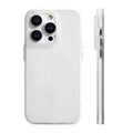 Fluted Texture Magsafe Matte Case for iPhone 16 Plus iPhone 16 Plus / without magsafe / White - Ktusu