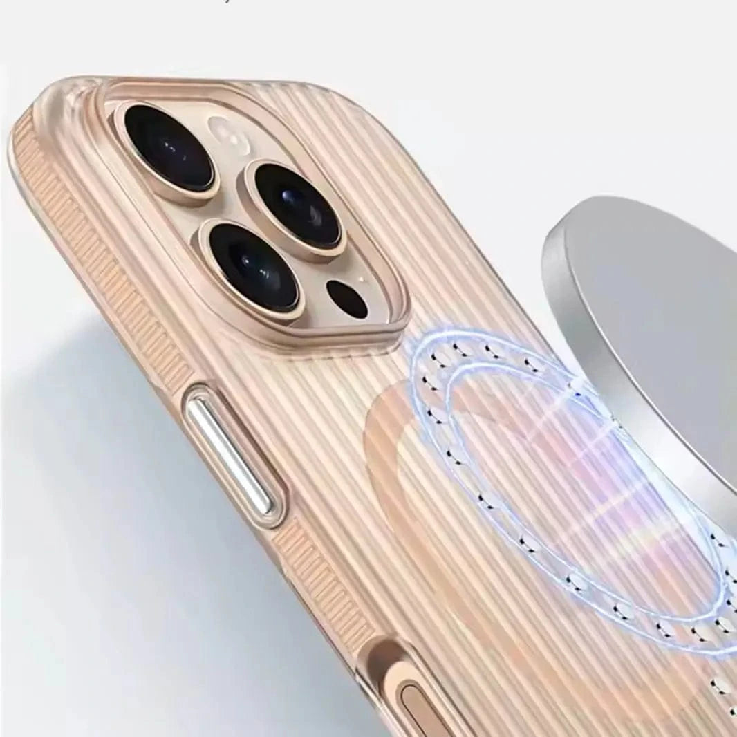 Fluted Texture Magsafe Matte Case for iPhone 16 Pro Max - Ktusu