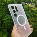 Fluted Texture MagSafe Matte Case for Samsung S23 Ultra - Ktusu