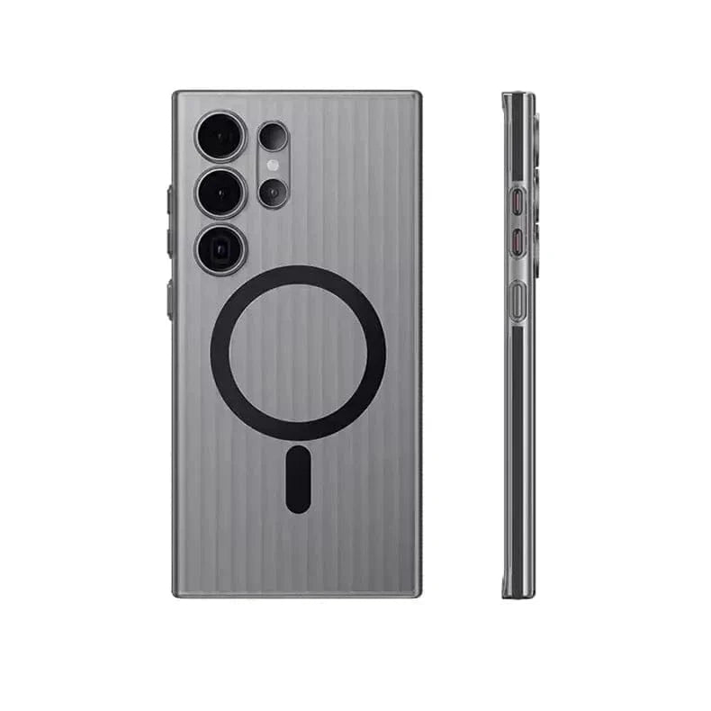 Fluted Texture MagSafe Matte Case for Samsung S23 Ultra - Ktusu