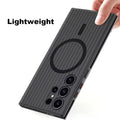 Fluted Texture MagSafe Matte Case for Samsung S23 Ultra - Ktusu