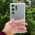 Fluted Texture MagSafe Matte Case for Samsung S23 Ultra Samsung S23 Ultra / without magsafe / white - Ktusu