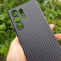 Fluted Texture Silicone Soft Touch PC Hard Case for Samsung S24 - Ktusu