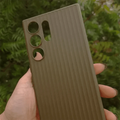 Fluted Texture Silicone Soft Touch PC Hard Case for Samsung S24 Samsung S24 / Khaki - Ktusu