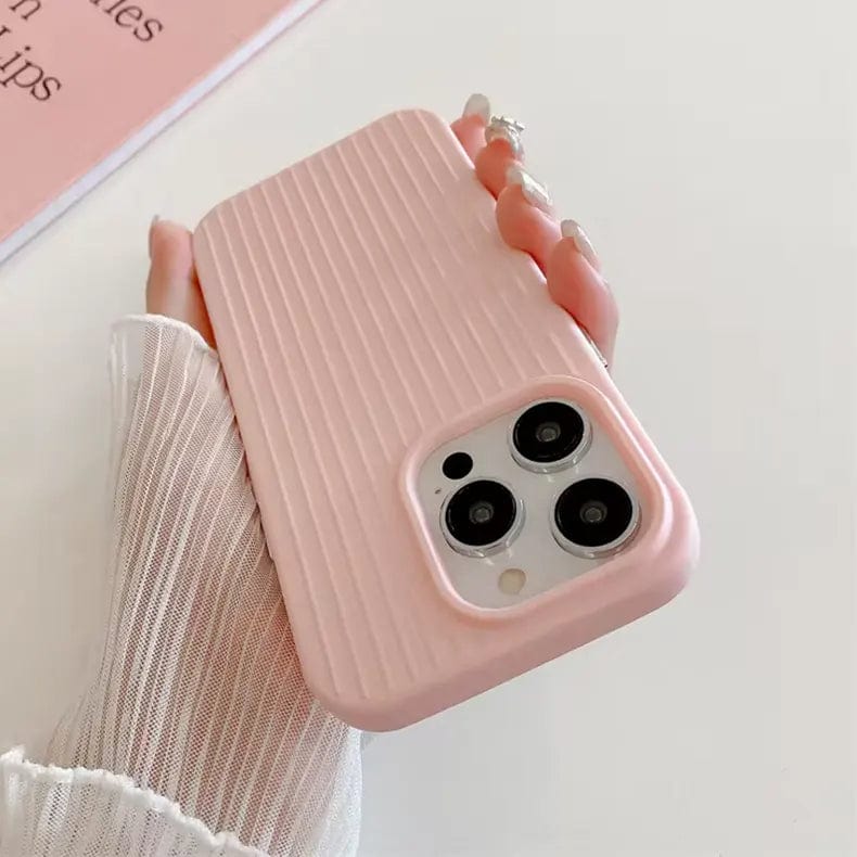 Fluted Texture Soft Touch Magsafe PC Case for iPhone 15 Pro Max - Ktusu