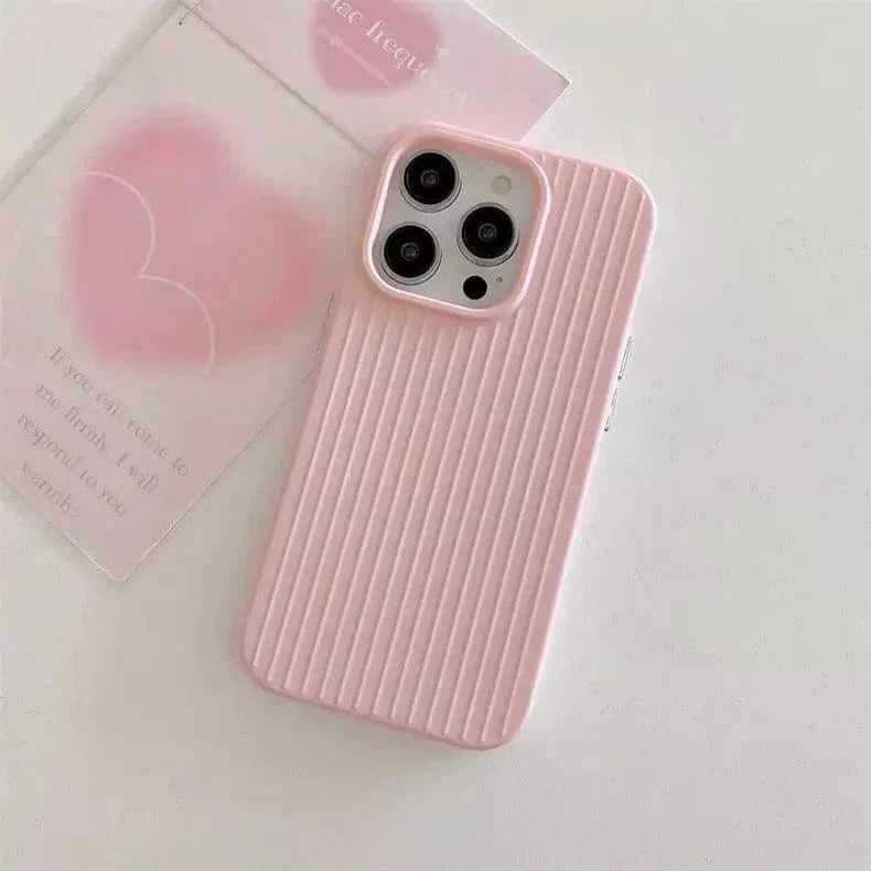 Fluted Texture Soft Touch Magsafe PC Case for iPhone 15 Pro Max - Ktusu