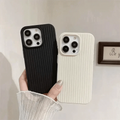 Fluted Texture Soft Touch Magsafe PC Case for iPhone 15 Pro Max - Ktusu