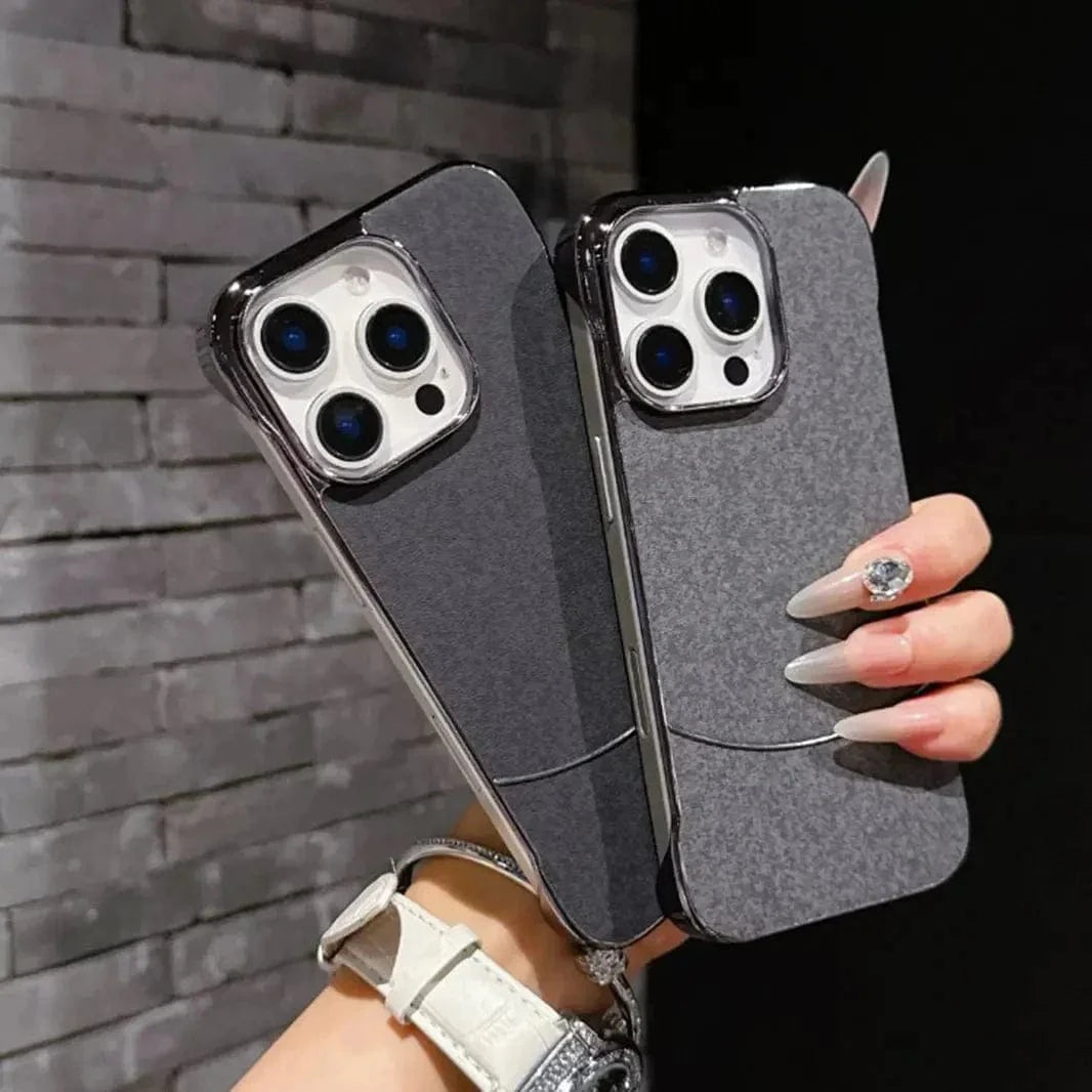 Frameless Shiny Hard Fabric Case for iPhone 15 - Ktusu