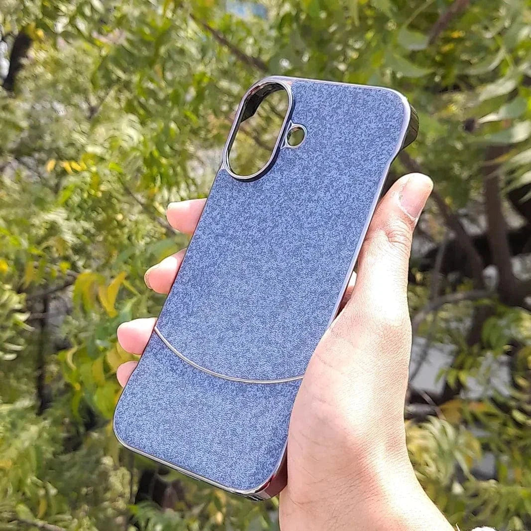 Frameless Shiny Hard Fabric Case for iPhone 15 Pro Max - Ktusu