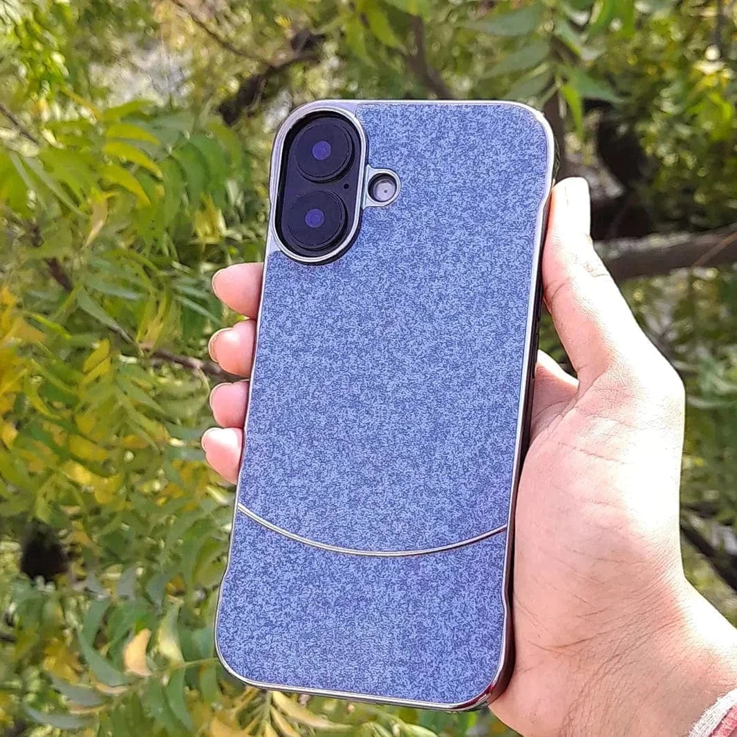 Frameless Shiny Hard Fabric Case for iPhone 15 Pro Max - Ktusu