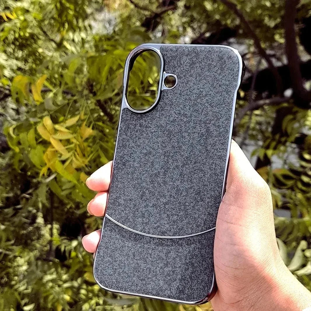 Frameless Shiny Hard Fabric Case for iPhone 15 Pro Max - Ktusu
