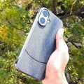 Frameless Shiny Hard Fabric Case for iPhone 15 Pro Max - Ktusu