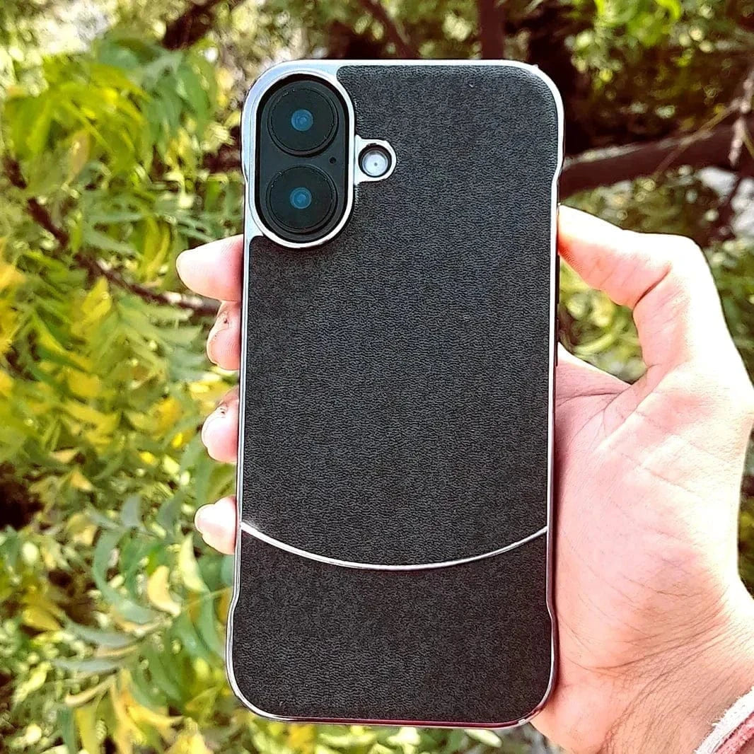 Frameless Shiny Hard Fabric Case for iPhone 15 Pro Max - Ktusu