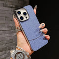 Frameless Shiny Hard Fabric Case for iPhone 15 Pro Max iPhone 15 Pro Max / sierra blue - Ktusu
