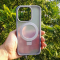 Frosted Magsafe Kickstand Matte Hard Case for iPhone 16 Pro iPhone 16 Pro / Natural Titanium / with magsafe - Ktusu