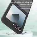 Frosted Semi Transparent Case for Samsung Z Flip6 Samsung Z Flip6 / Black - Ktusu