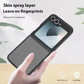Frosted Semi Transparent Case for Samsung Z Flip6 Samsung Z Flip6 / Black - Ktusu
