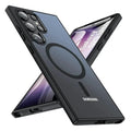 Frosted Semi Transparent MagSafe Case for Samsung S25 Samsung S25 / Black - Ktusu