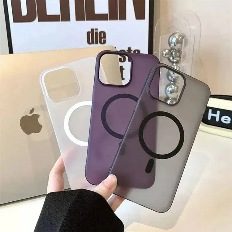 Frosted Ultra-Thin Slim Matte Magsafe Hard Case for iPhone 15 iPhone 15 / Frosted / with magsafe - Ktusu