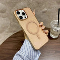Frosted Ultra-Thin Slim Matte Magsafe Hard Case for iPhone 16 Pro Max iPhone 16 Pro Max / Desert Titanium / with magsafe - Ktusu