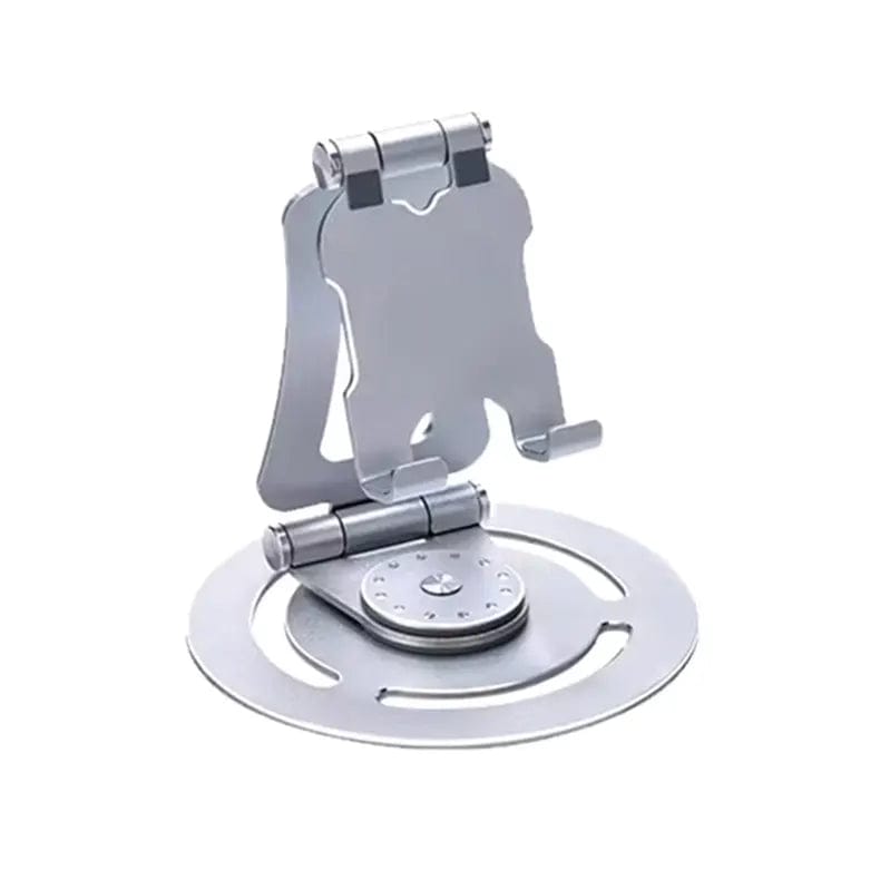 G62 Portable Folding 360 Rotating Mobile Phone Stand Silver - Ktusu