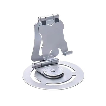G62 Portable Folding 360 Rotating Mobile Phone Stand Silver - Ktusu