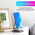 G62 Portable Folding 360 Rotating Mobile Phone Stand Silver - Ktusu