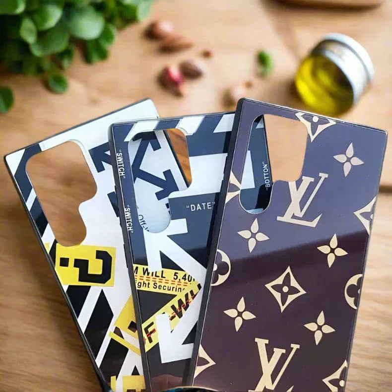 Glass Print Soft Edges Hard Case Cover for Samsung S22 Plus - Ktusu
