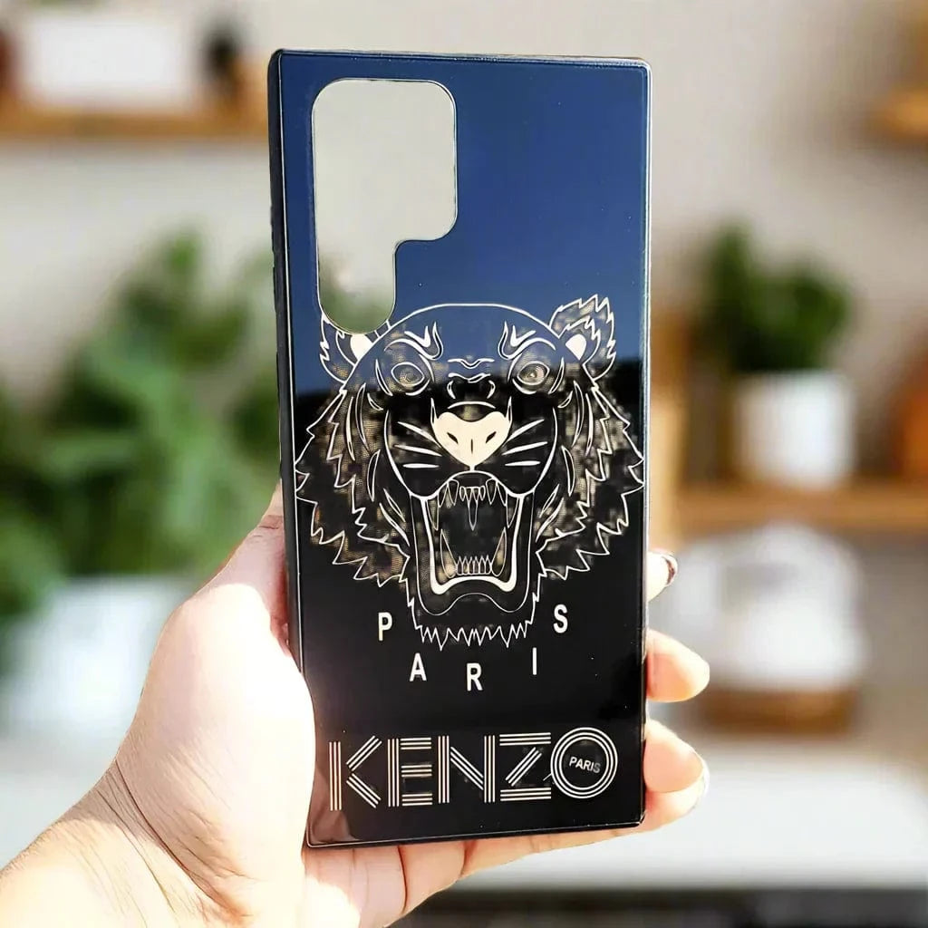 Glass Print Soft Edges Hard Case Cover for Samsung S22 Plus Samsung S22 Plus / Design 2 - Ktusu
