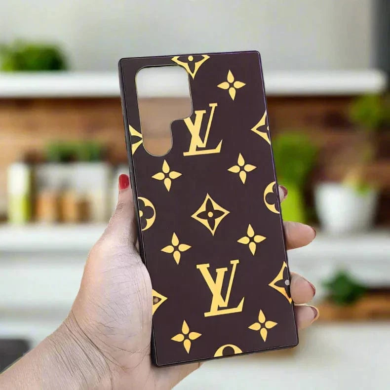 Glass Print Soft Edges Hard Case Cover for Samsung S22 Plus Samsung S22 Plus / Design 4 - Ktusu
