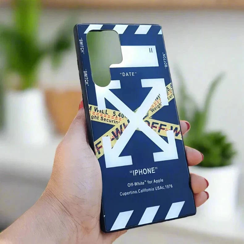 Glass Print Soft Edges Hard Case Cover for Samsung S22 Plus Samsung S22 Plus / Design 5 - Ktusu