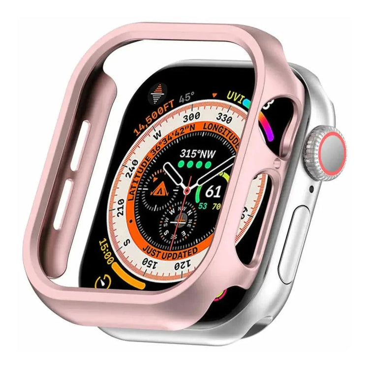 Glossy 360 Degree Body Bumper for Apple Watch 46mm S10 46mm Series 10 / Rose gold - Ktusu