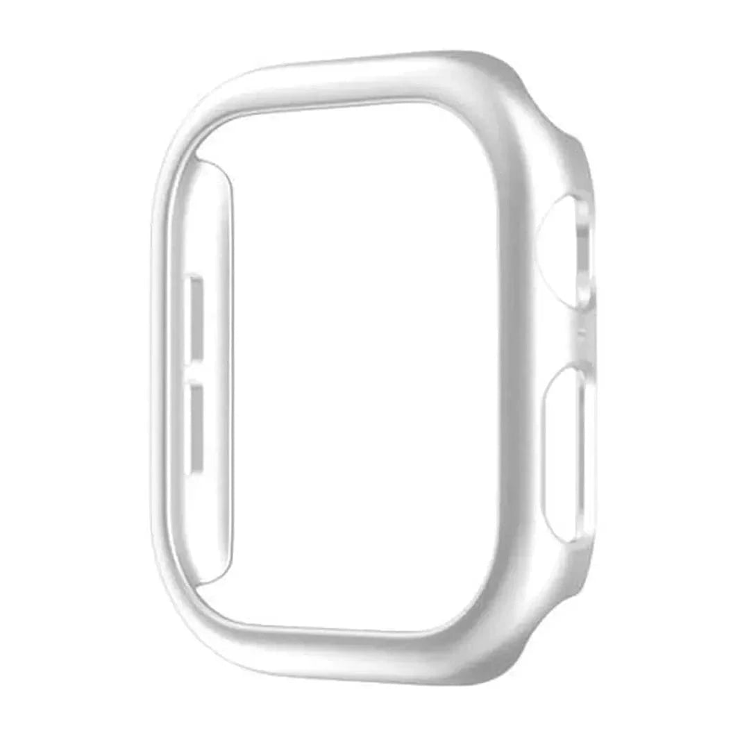 Glossy 360 Degree Body Bumper for Apple Watch 46mm S10 46mm Series 10 / Silver - Ktusu