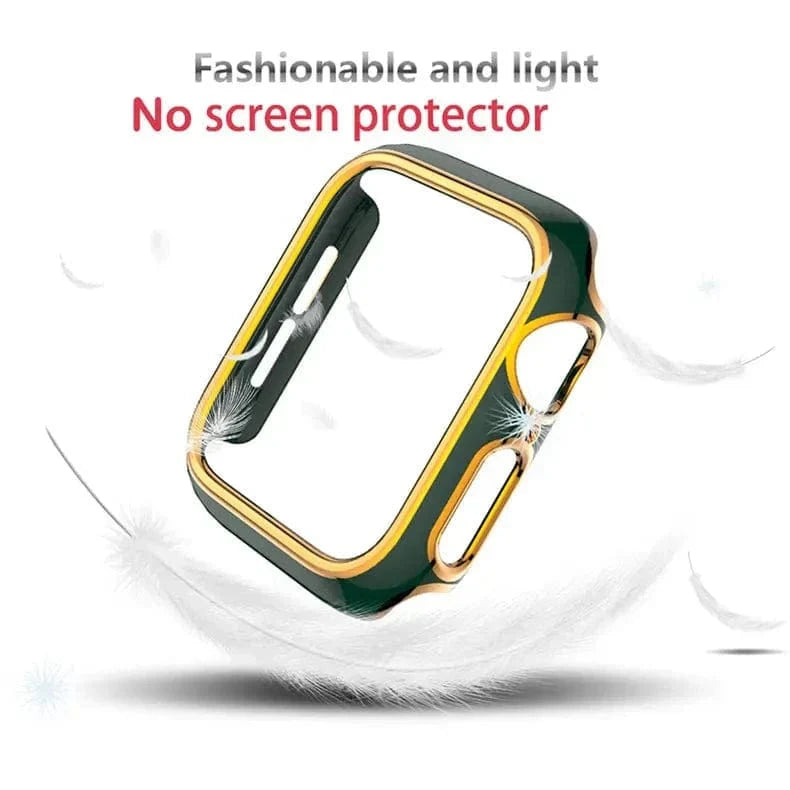 Glossy Chrome 360 Degree Hard Body Bumper for Apple Watch 41mm - Ktusu